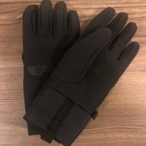 Black North Face Apex+ Etip Gloves- Medium